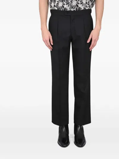 Sunflower Tailored Black Pants With Pleated Design