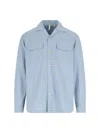 Sunflower Pocket Shirt" Checked Shirt Light Blue In Blue