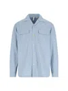 Sunflower Pocket Shirt" Checked Shirt Light Blue In Blue