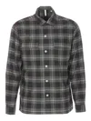 Sunflower Plaid Cotton Shirt In Grey