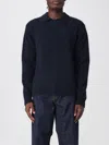Sunflower Long Sleeves Wool Sweater In Blue