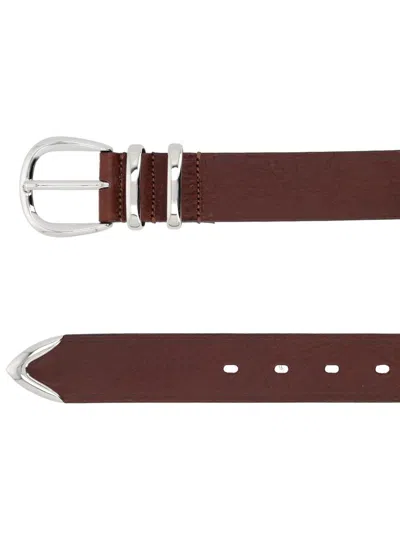 Sunflower Premium Leather Belt For Men - Ss26 Collection In Brown