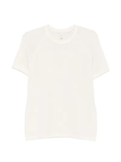 Sunflower Raglan Textured T-shirt In White