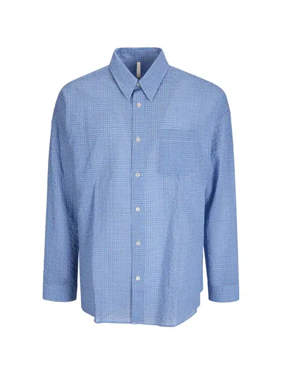 Sunflower Regular Checked Shirt In Blue