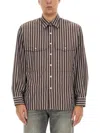 Sunflower Shirt "notes" In Brown