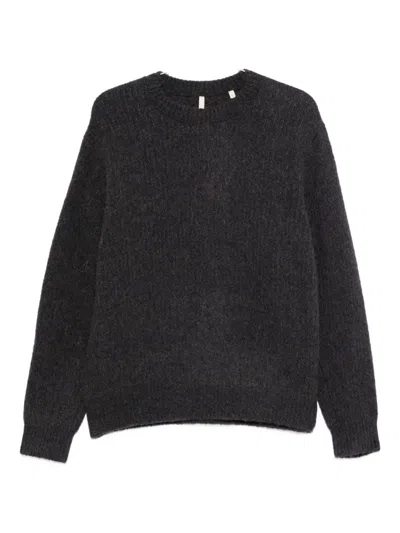 Sunflower Ribbed Crew-neck Sweater In Gray