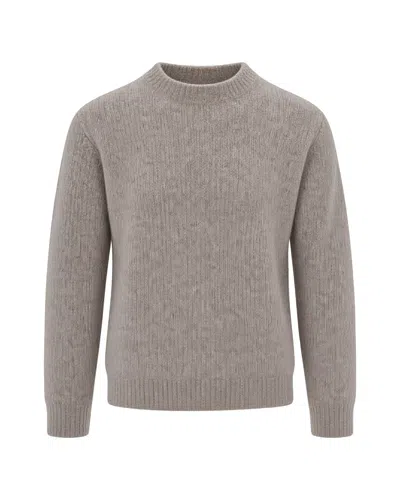 Sunflower Ribbed Mock Neck Sweater In Gray