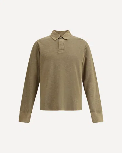 Sunflower Rugby Waffle Polo Shirt In Brown