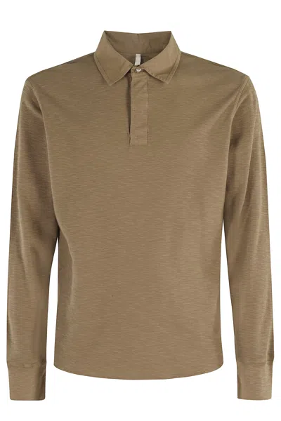 Sunflower Rugby Waffle Tee Ls In Brown