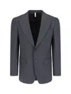 Sunflower Single-breasted Blazer In Grey