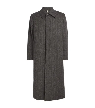 Sunflower Shetland Wool Coat In Grey