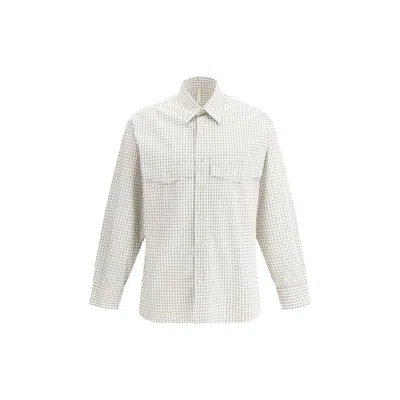 Sunflower Checkered Shirt In Off White