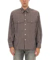 Sunflower Shirt "notes" In Brown
