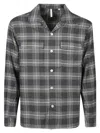 Sunflower Plaid Cotton Shirt In Grey