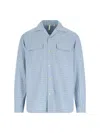 Sunflower Pocket Shirt" Checked Shirt Light Blue