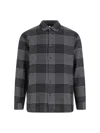 Sunflower Check Detailed Long-sleeved Shirt In Black