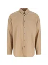 Sunflower Beige Button-up Shirt With Chest Pocket In Neutral