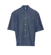Sunflower Blue Cotton Shirt In Blue