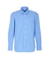 Sunflower Long Sleeve Day Shirt With Button-down Collar In Blue