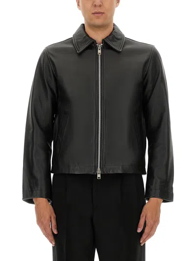 SUNFLOWER SHORT LEATHER JACKET