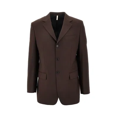 Sunflower 'show' Single-breasted Blazer In Brown