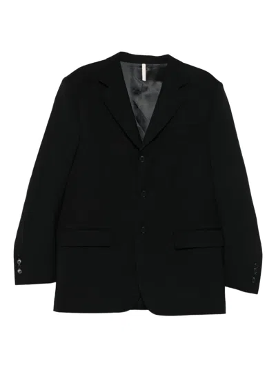 Sunflower Single-breasted Notched-lapel Jacket In Black