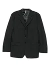 Sunflower Single-breasted Notched-lapel Jacket In Black