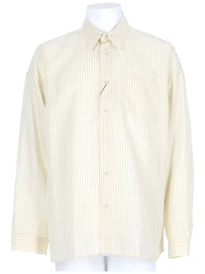 Sunflower Stable Lightweight Pinstripe Casual Shirt In Neutral