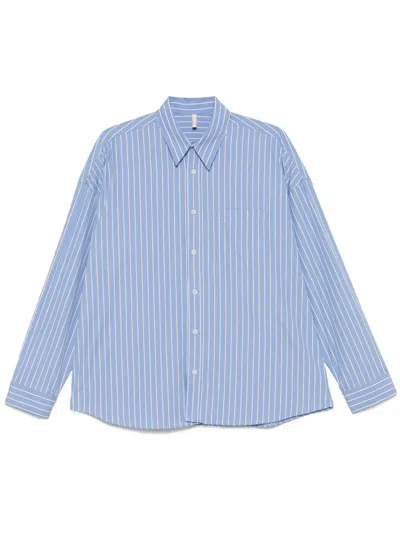 Sunflower New Base High Density Poplin Shirt In Blue
