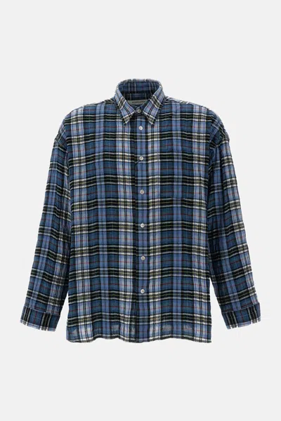 Sunflower Stable Check-pattern Button-down Shirt In Blue
