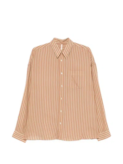Sunflower Stable Striped Shirt In Brown