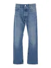 Sunflower Blue Jeans With Belt Loops And Logo Patch On The Rear In Denim Man In Blue