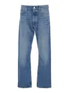 Sunflower Blue Jeans With Belt Loops And Logo Patch On The Rear In Denim Man In Blue