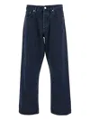 Sunflower Blue Jeans With Belt Loops And Logo Patch On The Rear In Denim Man In Blue
