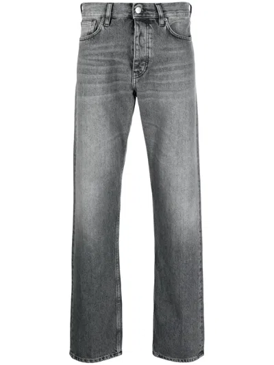 Sunflower Stonewashed Cotton Jeans In Gray