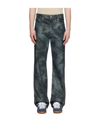 SUNFLOWER STRAIGHT TWIST FAUX LEATHER TROUSERS