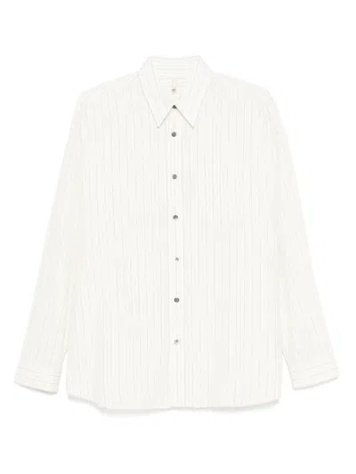 Sunflower Striped Shirt In White