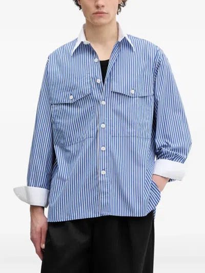 Sunflower Striped Shirt In Blue