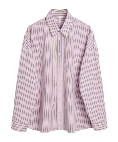 Sunflower Striped Shirt In Purple