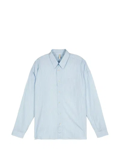 Sunflower Stripe-patterned Shirt In Blue