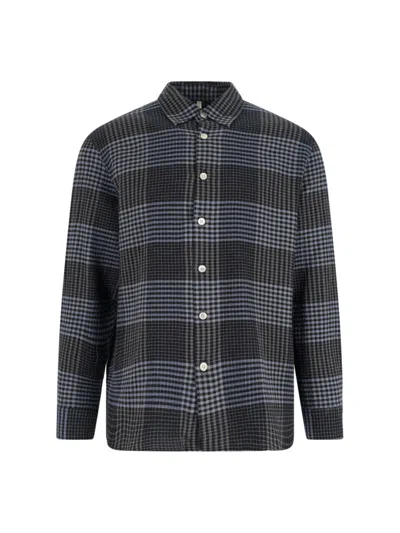 SUNFLOWER STUDIO" CHECKED SHIRT BLUE