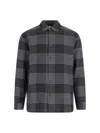 Sunflower Check Detailed Long-sleeved Shirt In Black
