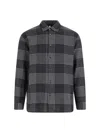 Sunflower Check Detailed Long-sleeved Shirt In Black