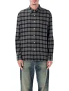 Sunflower Checked Studio Shirt In Black
