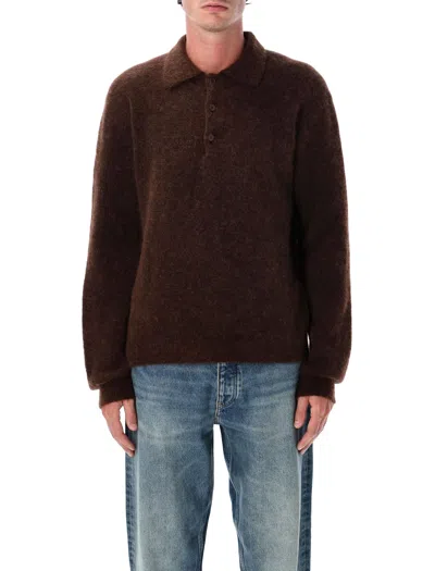 SUNFLOWER SUNFLOWER SUNFLOWER MOHAIR BLEND POLO SWEATER