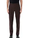 Sunflower Wide Pleated Trouser In Brown