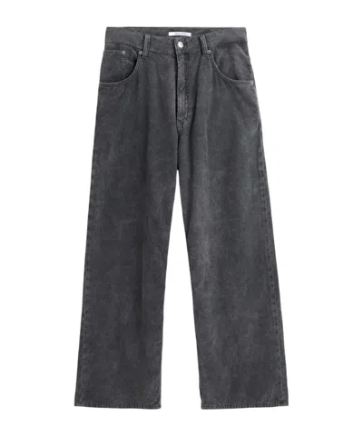 Sunflower Super Wide Belt Loop Casual Pants In Gray