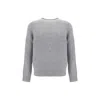 Sunflower Regular Fit Long Sleeve Knit Sweater In Gray