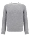 Sunflower Regular Fit Long Sleeve Knit Sweater In Grey