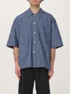 Sunflower Blue Cotton Shirt In Blau